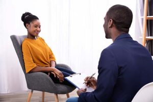 Person seeing therapist at an ADHD treatment center near Denver in Colorado