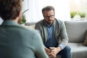 Person at alcohol addiction treatment near Denver in Colorado