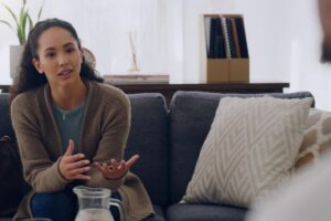 Person talking to a therapist in a dialectical behavior therapy program near Denver in Colorado