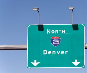 Colorado's I-25 corridor, the site of many recent crystal meth seizures.